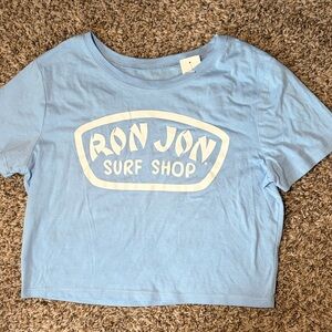 Ron Jon Light Blue Crop Top
